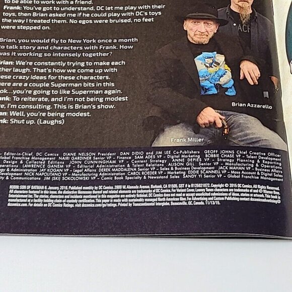 Robin Son of the Batman 6 DC Comics 2016 VG- Patrick Gleason Cover A - Picture 9 of 16